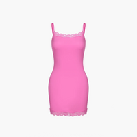 Camisole jurk met kant en verstelbare bandjes