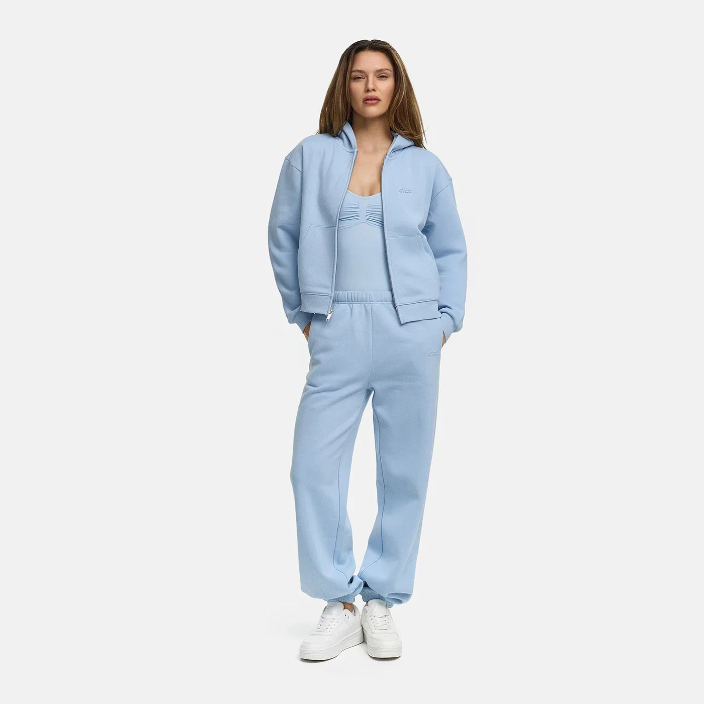 Relaxed fit hoodie met rits voor elke dag