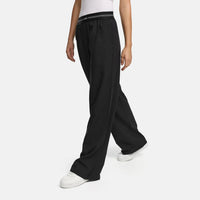 Relaxte wide leg broek met brede elastische band