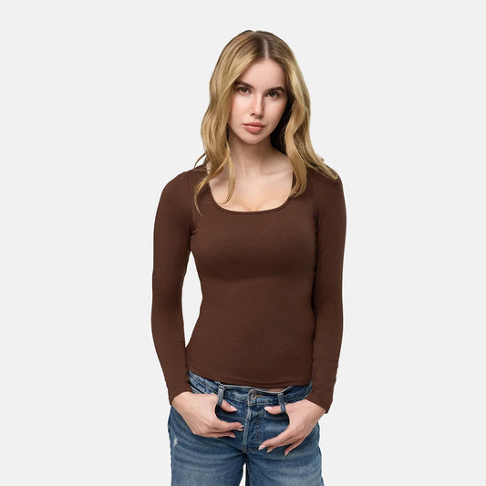 Katoenen tanktop met ingebouwde push-up bh