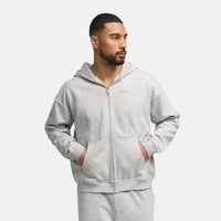 Heren zip hoodie met rits en relaxed fit