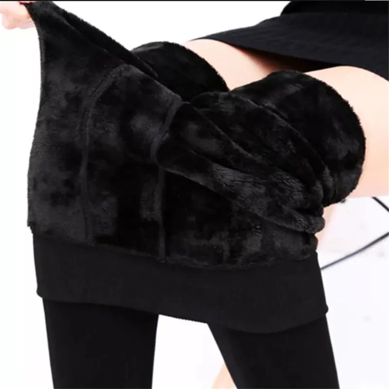 Fluwelen legging met hoge taille – Alice