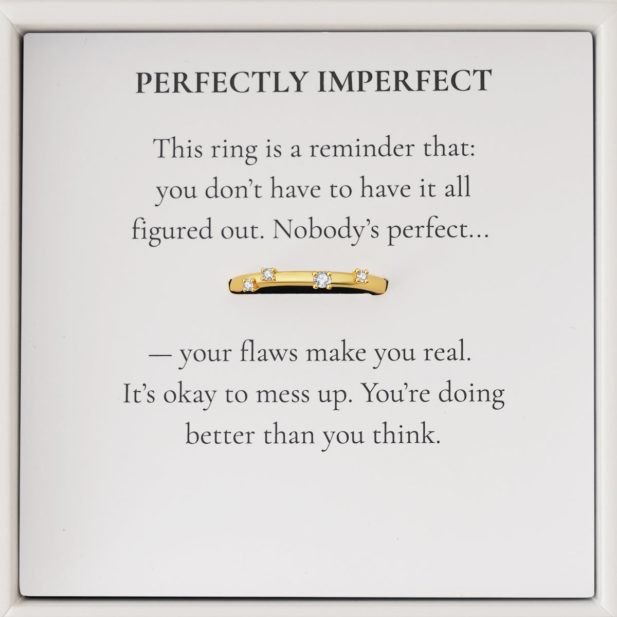Perfect Onvolmaakt Ring