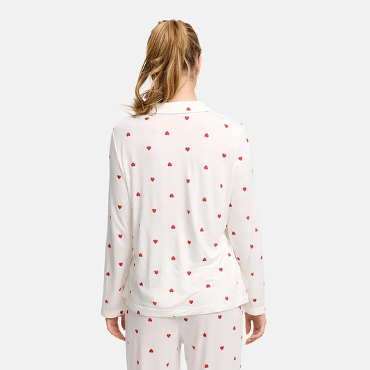 Pyjamablouse van zachte viscose