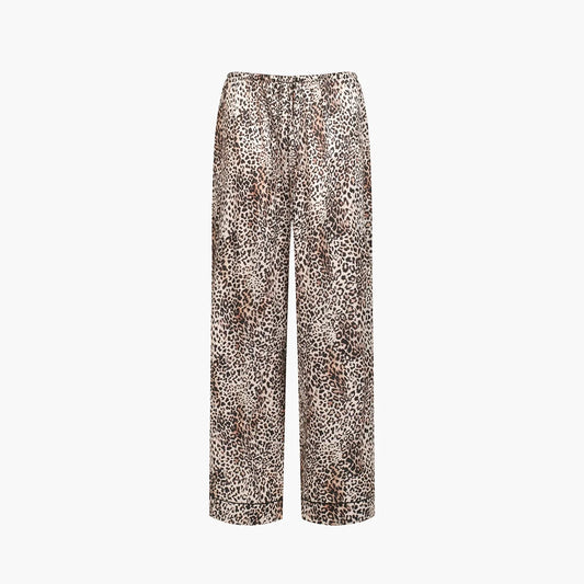 Satijnen pyjamabroek met elastische band