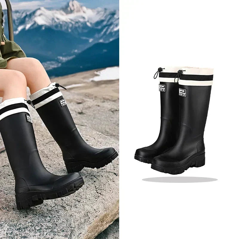 Waterdichte dames regenlaarzen in retrolook – Arlena