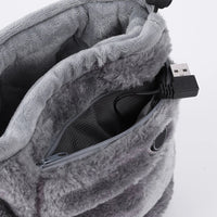Elektrische USB-sloffen met pluche voering – WarmFeet