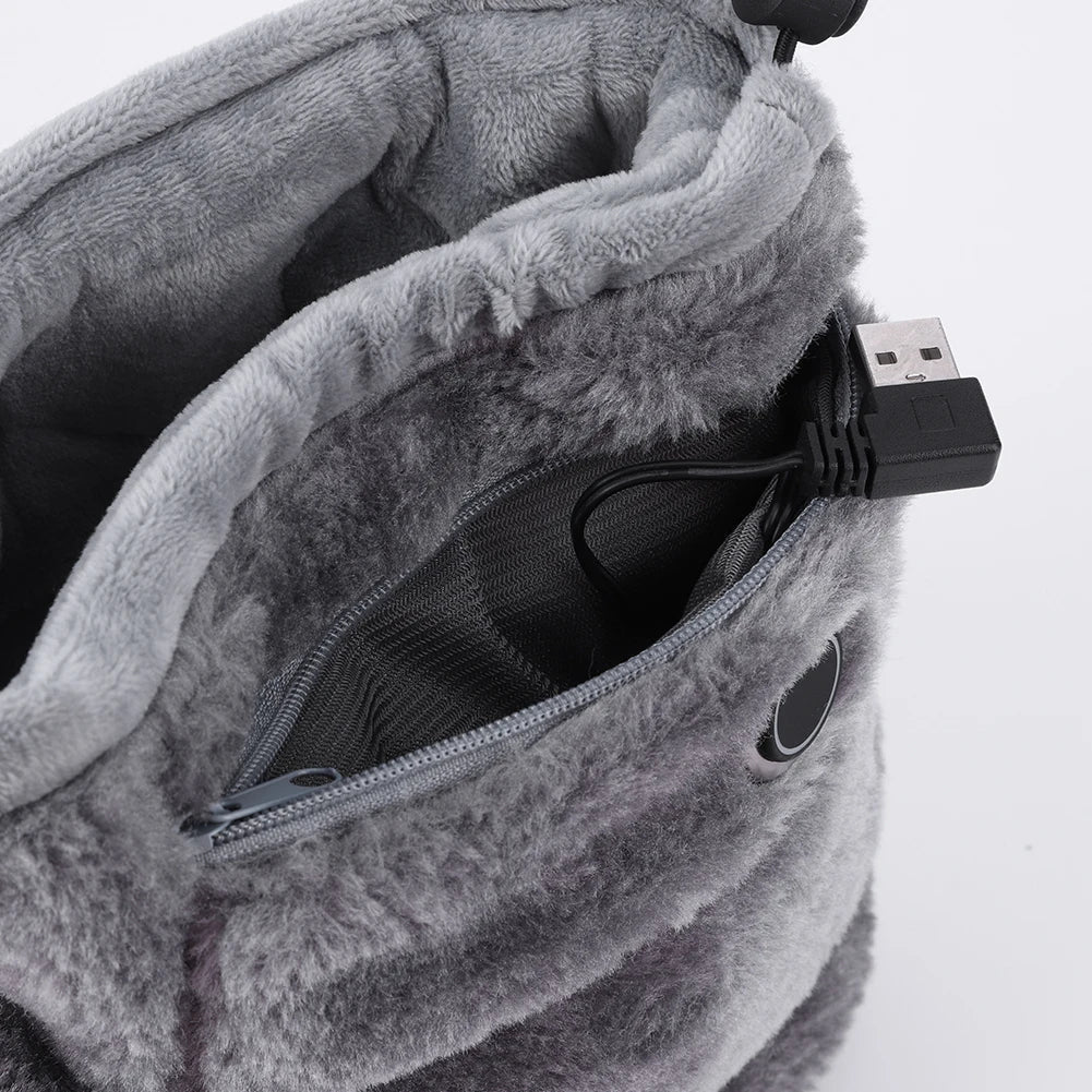 Elektrische USB-sloffen met pluche voering – WarmFeet