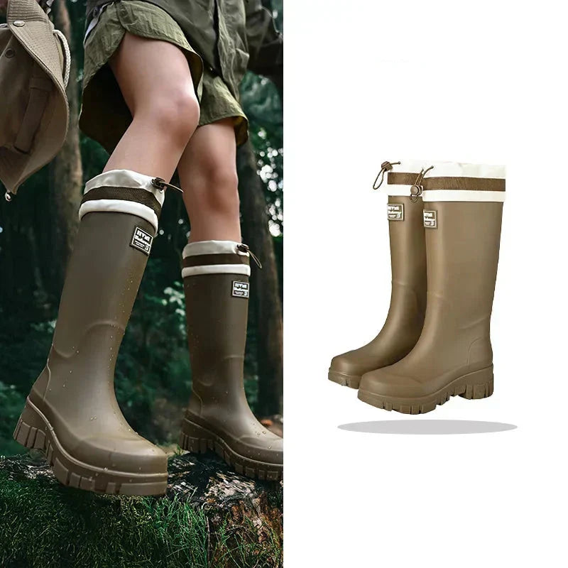 Waterdichte dames regenlaarzen in retrolook – Arlena