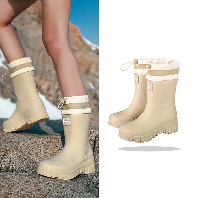 Waterdichte dames regenlaarzen in retrolook – Arlena