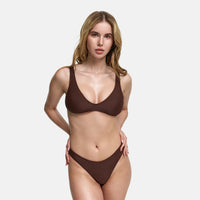 Bikinitop zonder padding met brede bandjes