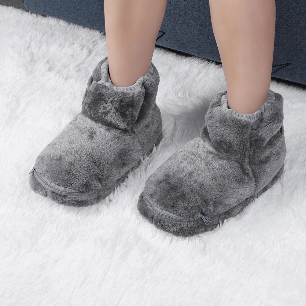 Elektrische USB-sloffen met pluche voering – WarmFeet