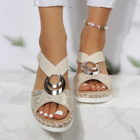Orthopedische sandalen met slangenprint – Valeria