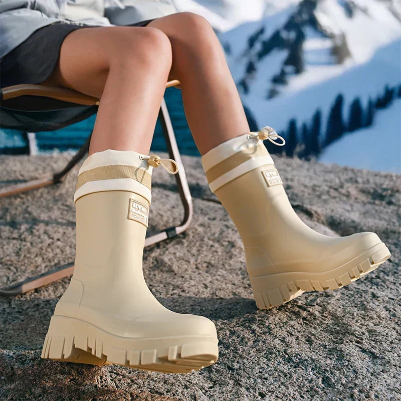 Waterdichte dames regenlaarzen in retrolook – Arlena