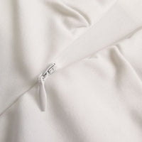 Lange jurk met zijsplit en hoge taille