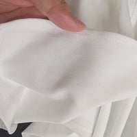 Lange jurk met zijsplit en hoge taille
