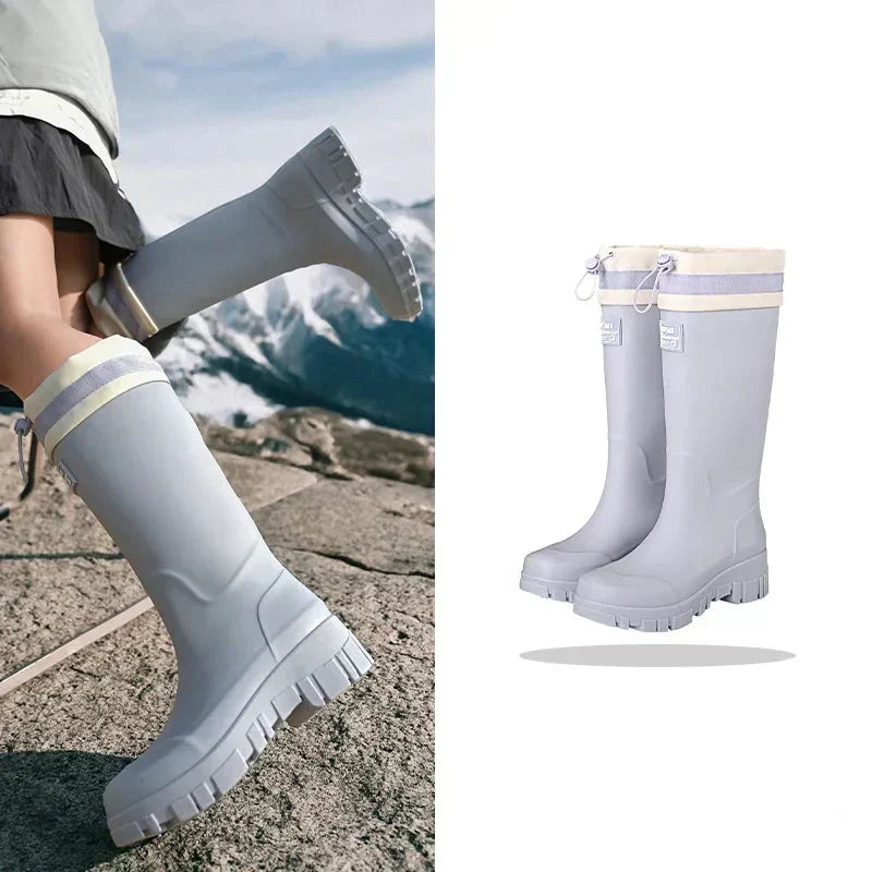 Waterdichte dames regenlaarzen in retrolook – Arlena