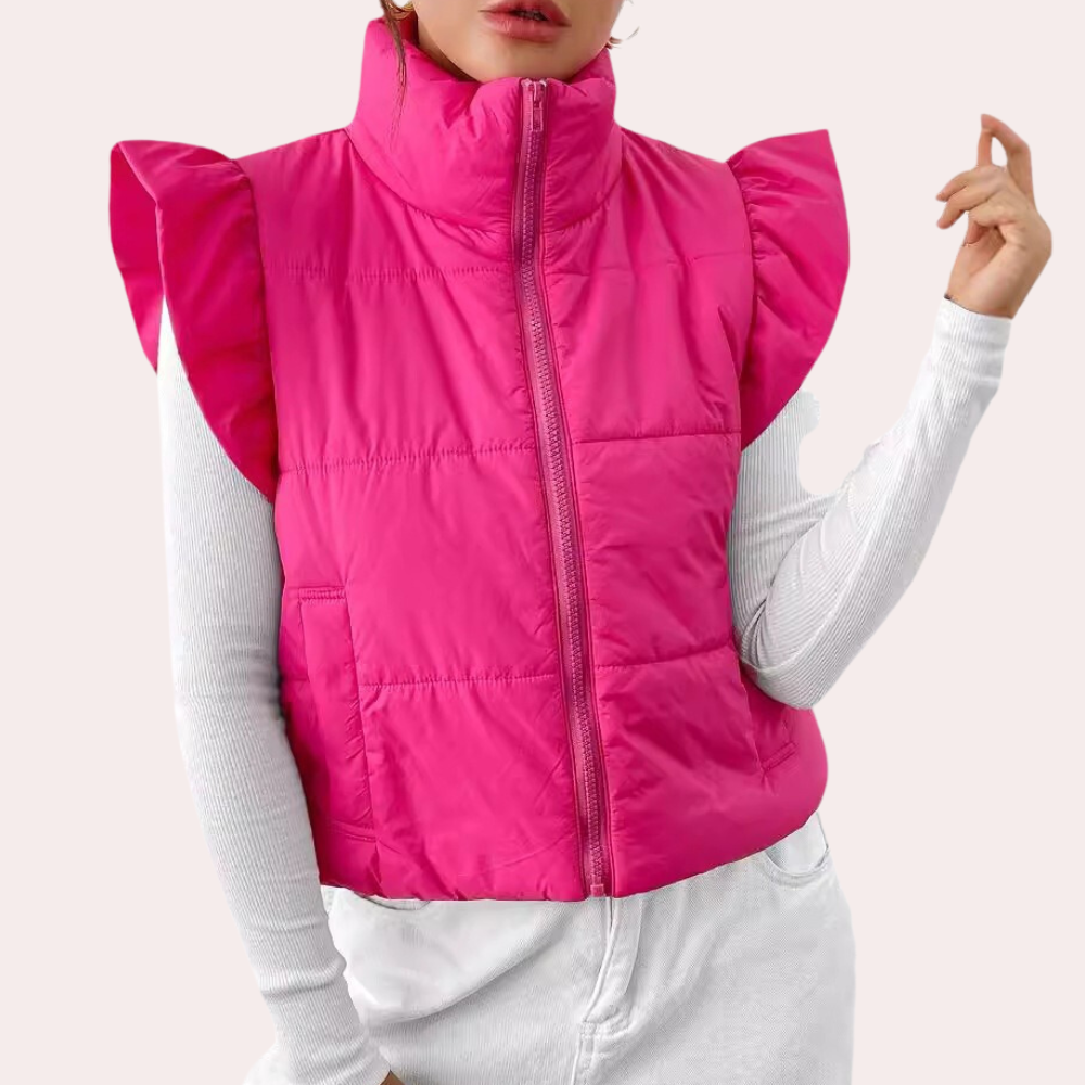Korte gewatteerde bodywarmer – Romy