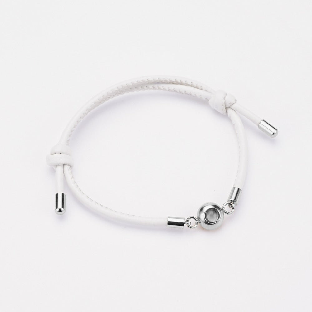 Leren Projectie Armband met Cadeaudoos