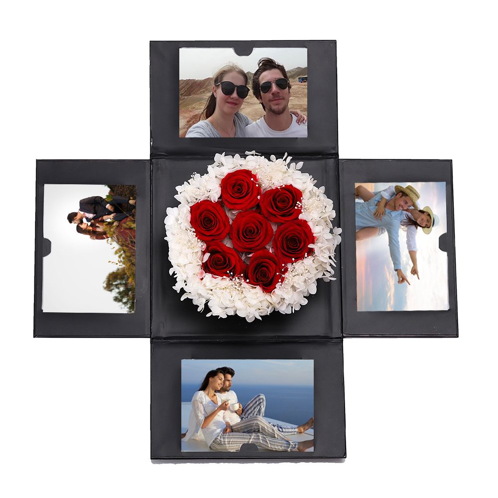 Eeuwige Rozenbox met Eigen Foto's