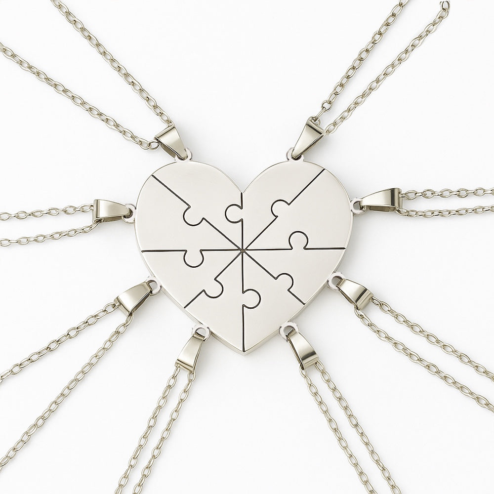 Puzzelhart Ketting