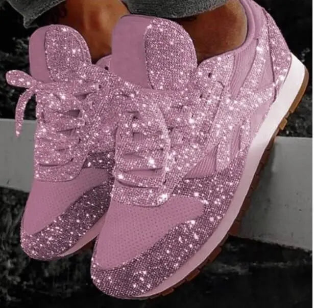 Glitter dames sneakers – Leona