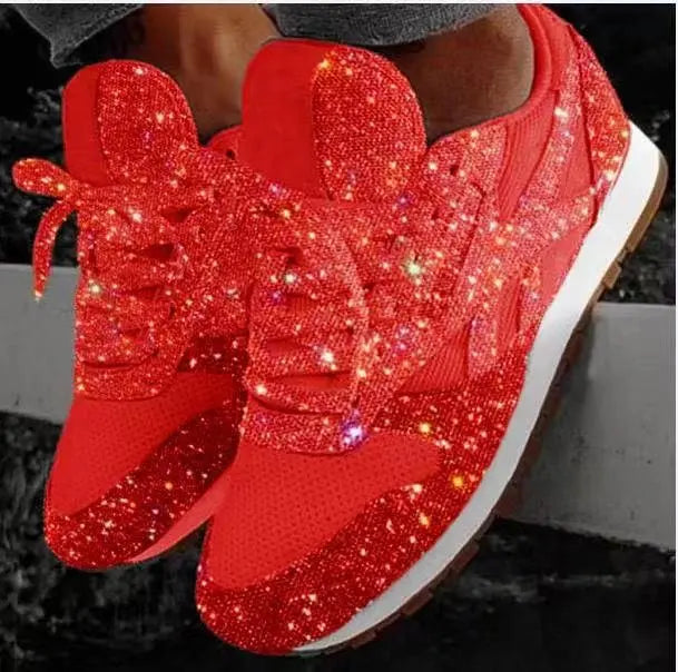 Glitter dames sneakers – Leona