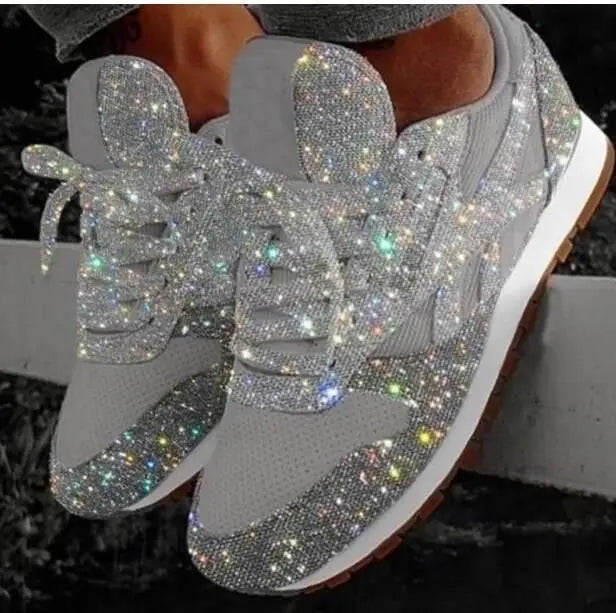 Glitter dames sneakers – Leona