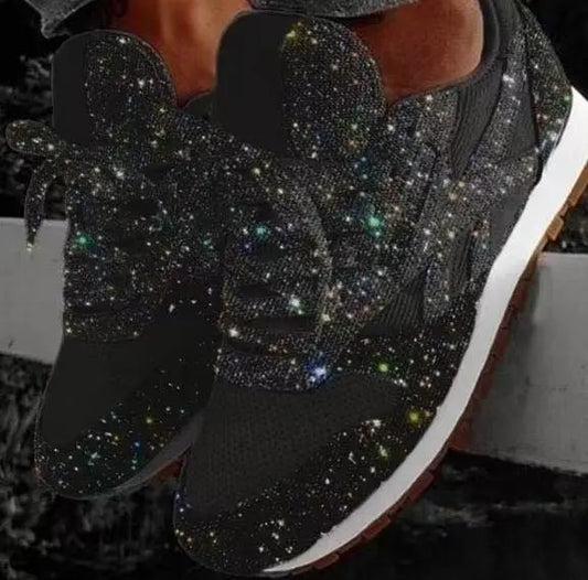 Glitter dames sneakers – Leona