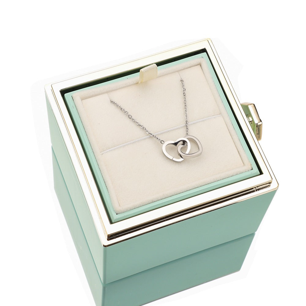 Rozenbox Cadeauset met Gegraveerde Ketting