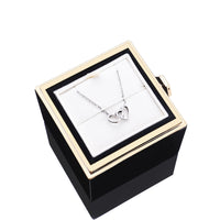 Rozenbox Cadeauset met Gegraveerde Ketting