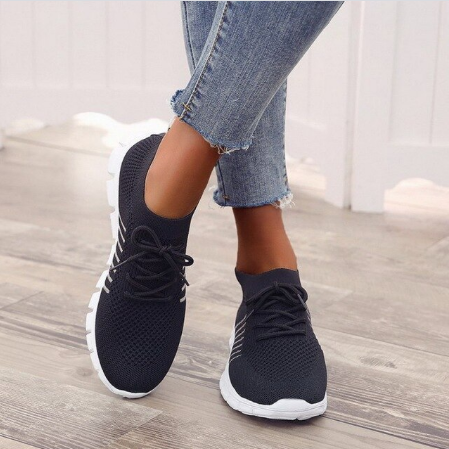 Orthopedische sneakers met mesh bovenwerk
