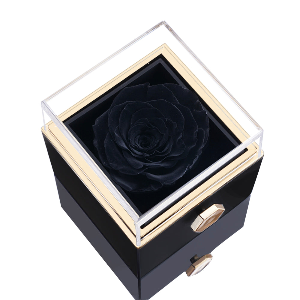 Rozenbox Cadeauset met Gegraveerde Ketting