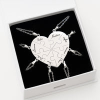 Puzzelhart Ketting