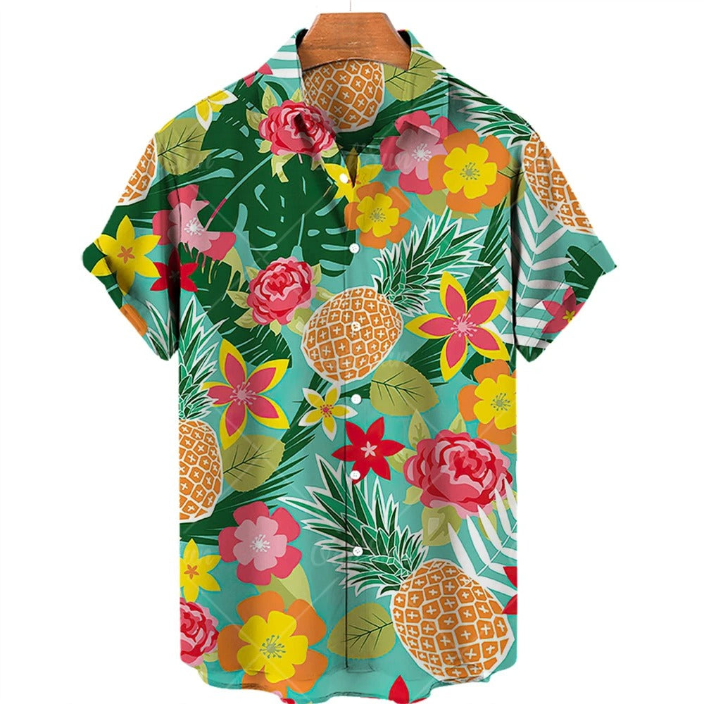 Hawaii overhemd met tropische print – Mateo