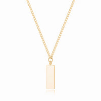 Minimalistische Ketting met Gravering