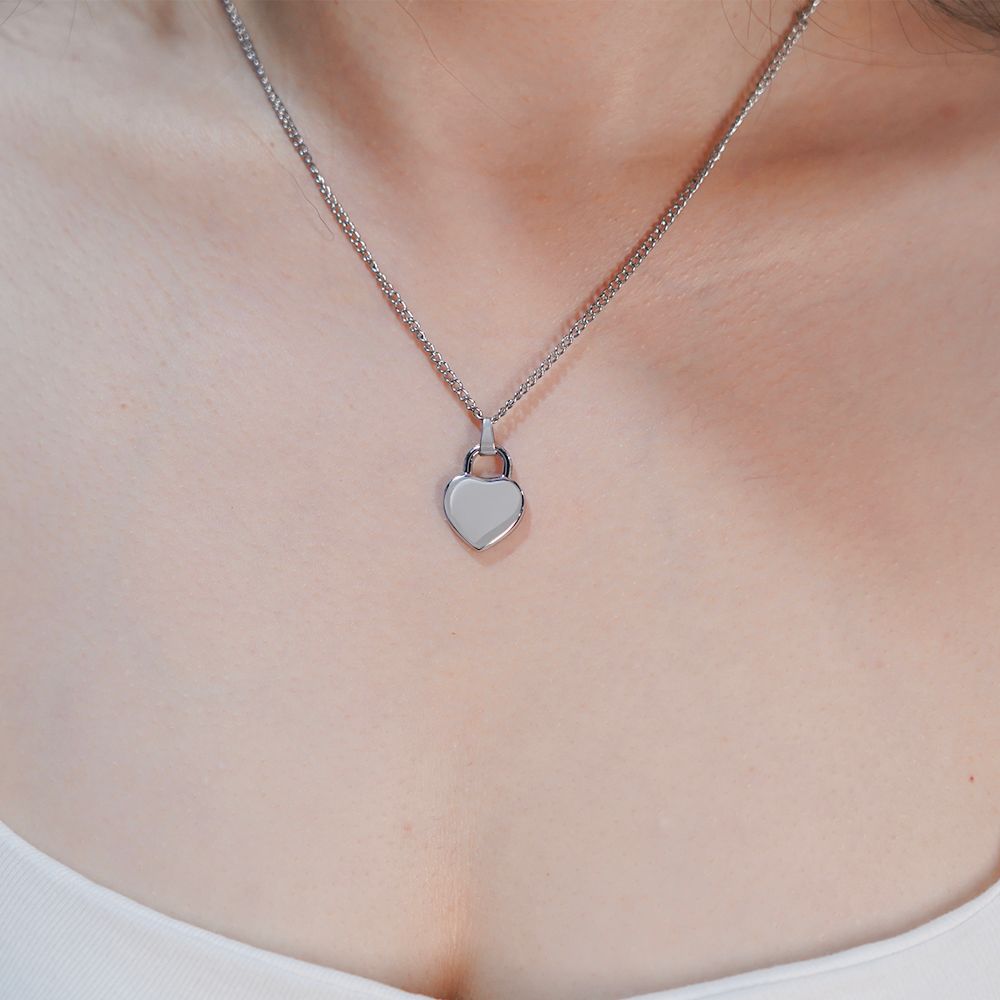 Hart Hanger Ketting met Initialen