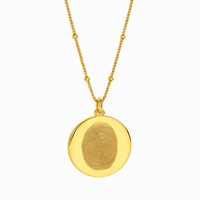 Ketting met Gegraveerde Vingerafdruk