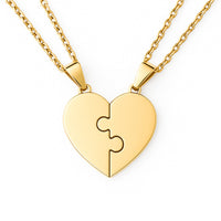 Puzzelhart Ketting