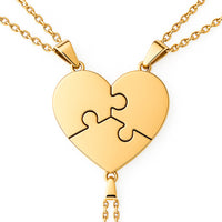 Puzzelhart Ketting