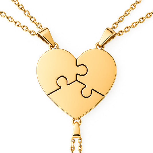 Puzzelhart Ketting