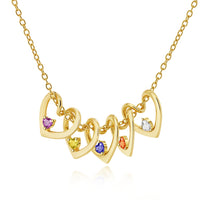 Ketting met Hartjes en Geboortestenen