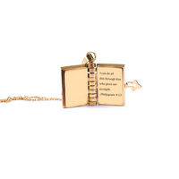 Gepersonaliseerde Boek Medaillon Ketting