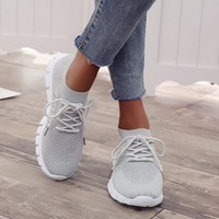 Orthopedische sneakers met mesh bovenwerk