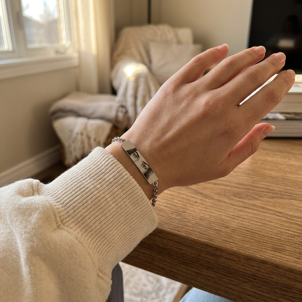 Armband met Gegraveerde Ogen Foto