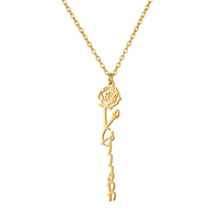 Naamketting met Geboortebloem