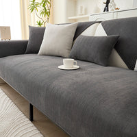 Chenille bankhoes met visgraatmotief – VeluraShield