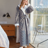 Fleece ochtendjas voor dames – Serena