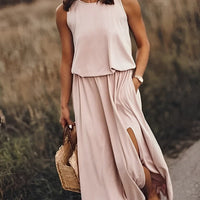 Mouwloze maxi zomerjurk – Sophie