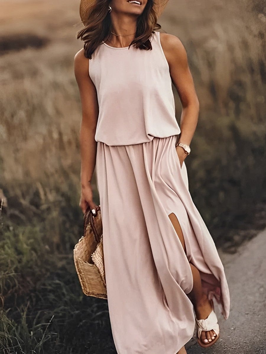 Mouwloze maxi zomerjurk – Sophie